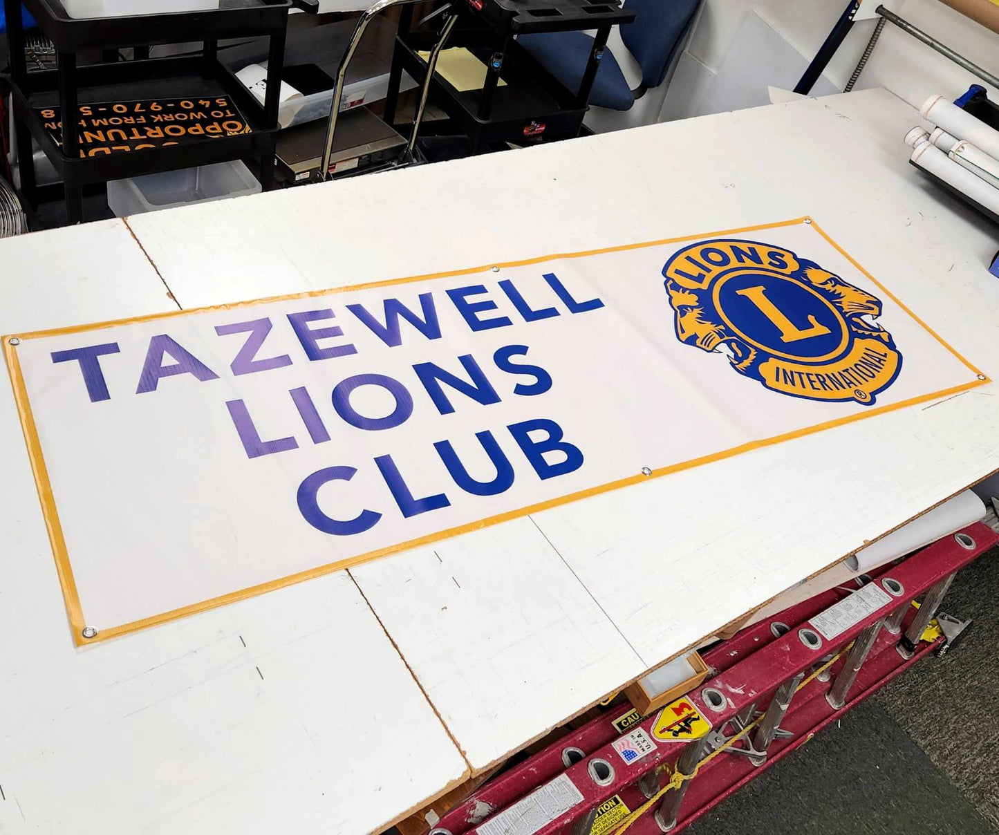 Banners - Custom Banners Made in Tazewell, Virginia - 13 Ounce Full Color Printed Banners