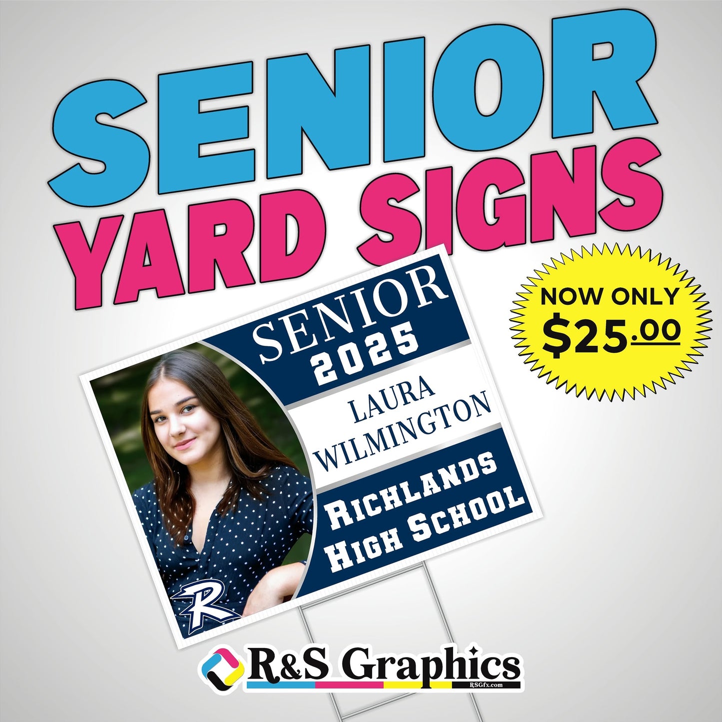 Senior Yard Signs - Local Pick Up Only