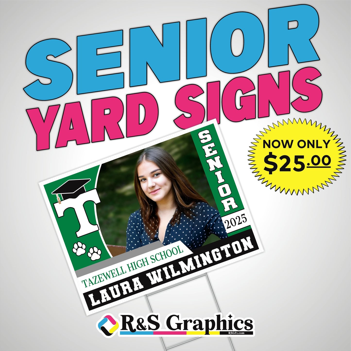 Senior Yard Signs - Local Pick Up Only