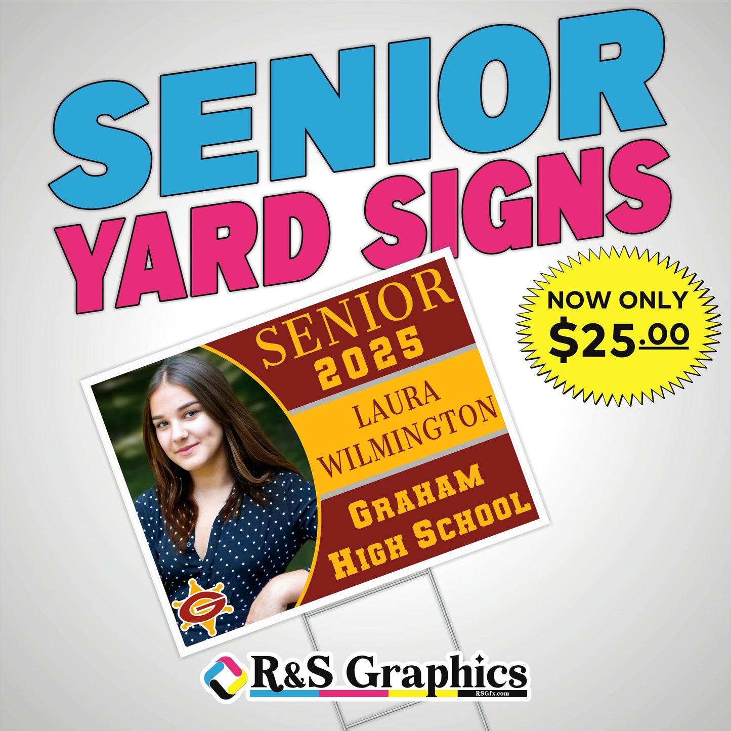 Senior Yard Signs - Local Pick Up Only