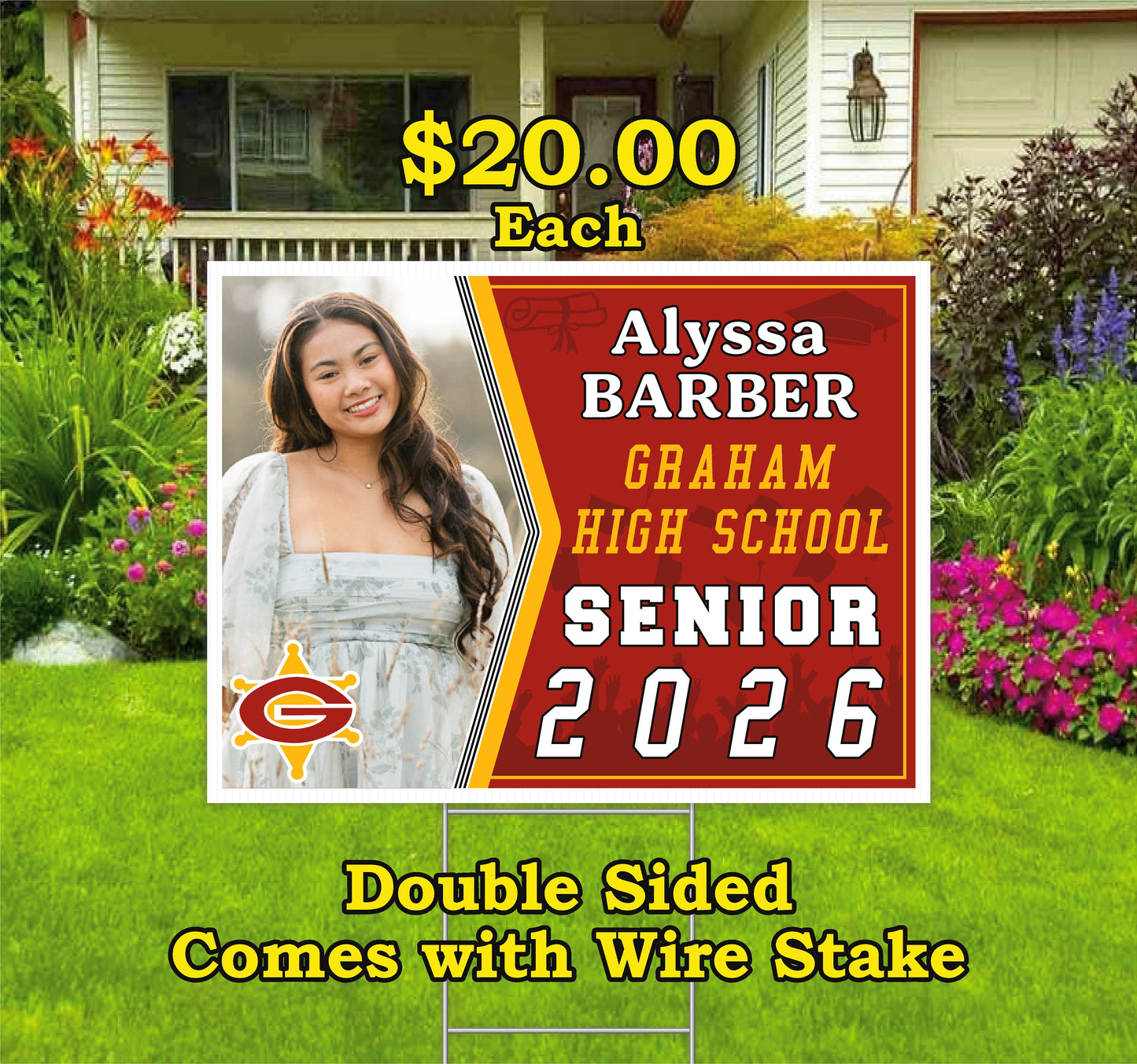 Senior Yard Signs - Pick Up Only - 587 Freedom Ave North Tazewell.